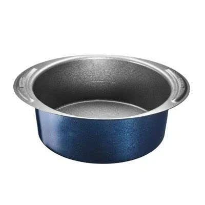 Image of lakeland Non Stick Loose Based Deep Round 20cm Cake Tin Fill Line for Perfect Rise