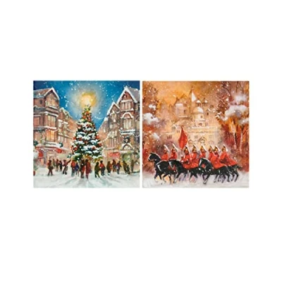Image of Box of 16 Changing The Guard Marie Curie Charity Christmas Cards In 2 Designs