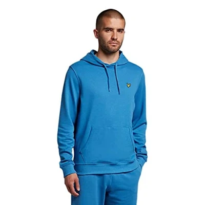 Image of Lyle and Scott Hoodie Mid Dark Blue size L