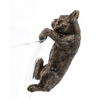 Image of Pot Buddies Handmade French Bulldog Figure Plant Hanger Decorative Hanging Garden Ornament Flower Planter Figurine