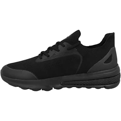 Image of Geox Men&#039;s U Spherica Actif Sneaker, Black, 10 UK