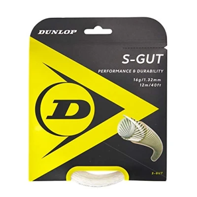 Image of DUNLOP Tennis String S Gut White 12 m Set 125 mm