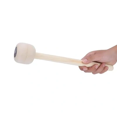 Image of Drum Mallet, Durable Bass Mallet Stick with Wool Felt Head Drumstick Percussion Band AccessoryPercussion instrument accessories