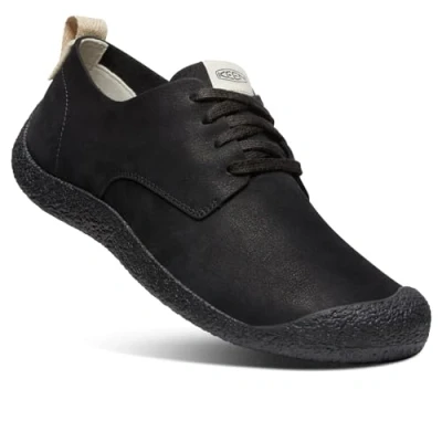 Image of KEEN Men&#039;s Mosey Derby Leather Sneaker, Black/Black, 14 UK