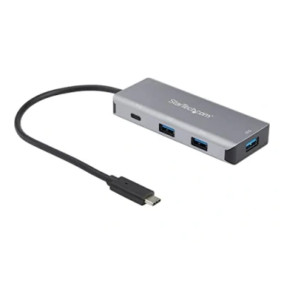 Image of StarTech.com 4 Port USB C Hub w/ 3x A &amp; 1x SuperSpeed 10Gbps Type 3.1/3.2 Gen 2 Bus Powered Compact to Adapter Portable/Laptop Aluminum (HB31C3A1CB)