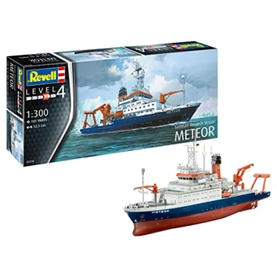 Image of Revell 05218 German Research Vessel Meteor 1:300 Scale Unbuilt/Unpainted Plastic Model Kit