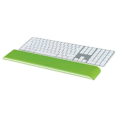 Image of Leitz Ergo WOW Adjustable Keyboard Wrist Rest, Two Height Settings, Green/White, 65230054
