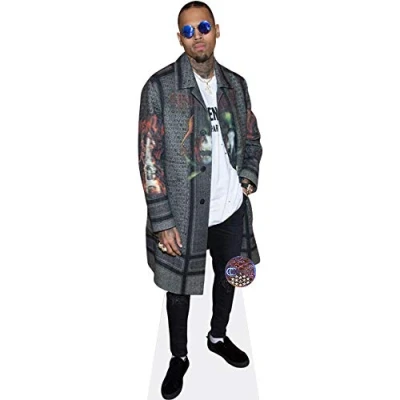 Image of Chris Brown (Coat) Mini Size Cutout