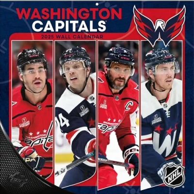 Image of TURNER SPORTS Washington Capitals 2025 12x12 Team Wall Calendar (25998011959)