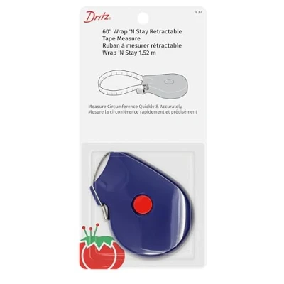 Image of Dritz Tape Measure, man made material, Blue, 1.6 m