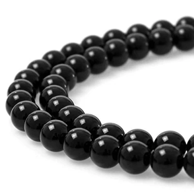 Image of MJDCB Natural Round Stone Beads 10mm Bian Loose Gemstone for Jewelry Making Bracelet Necklace 35pcs