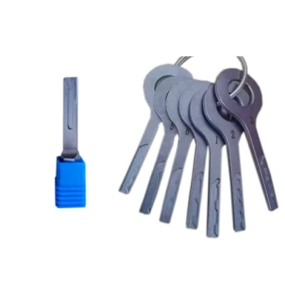 Image of Multi Pick 7 Piece Lasertrack Car Keys with 1 HU66 Power Key for VW, Auto Lock Tools Set, Locksmith Tools, Fast Opener