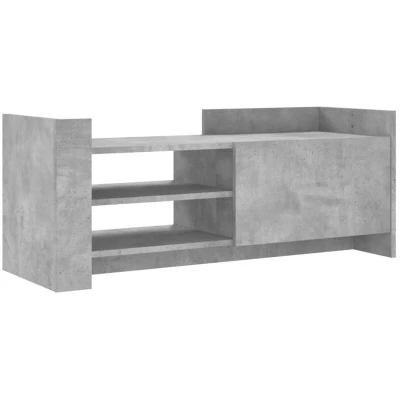 Image of vidaXL TV Cabinet Concrete Grey 100x35x40 cm Engineered Wood