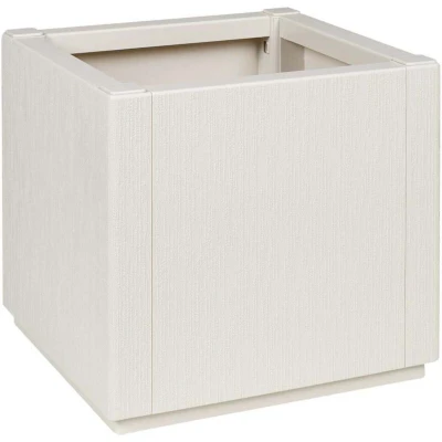 Image of vidaXL Garden Planter White 36x36x35 cm PP