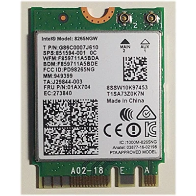 Image of Intel Dual Band Wireless AC 8265NGW, 2230, 2x2 + BT, Vpro