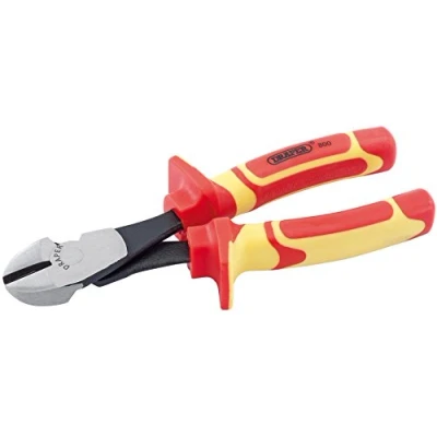 Image of Draper 50850 VDE Fully Insulated High Leverage Diagonal Side Cutter, 185mm