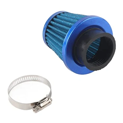 Image of 38mm Air Filter Motorcycle Clamp On Intake Induction Kit High Flow for Off road ATV Quad Dirt Pit Bike(Blue),