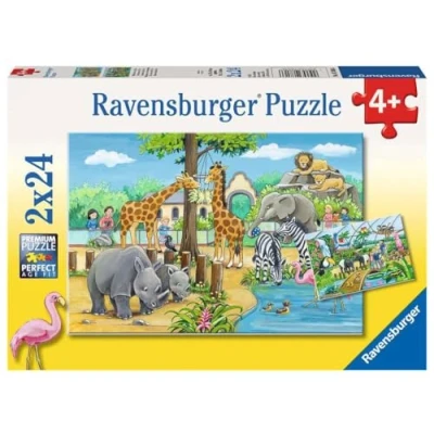 Image of Ravensburger 07806 Animals Welcome to the Zoo children&#039;s puzzle, Yellow