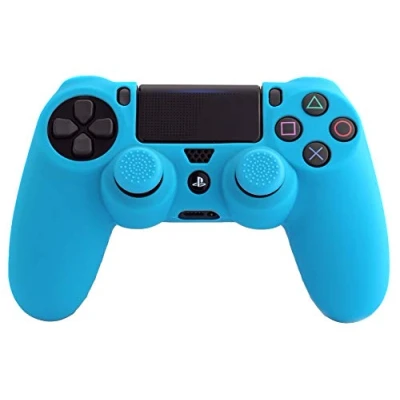 Image of PS4 Silicone Skin + Grips (Blue)