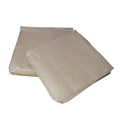 Image of 200 Large Kraft Brown Strung Paper Bags Size 12.5 x 12.5&quot; / 315 315mm Fruit Veg Food Sandwich Grocery