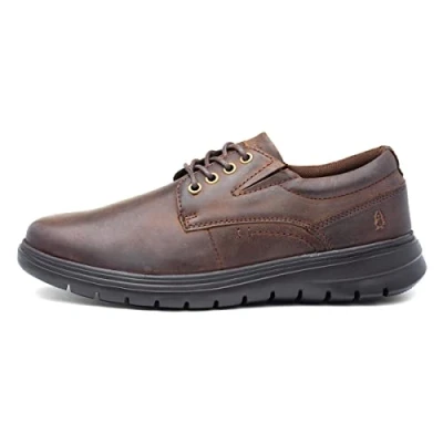 Image of Hush Puppies Men&#039;s Triton Lace Up Oxford, Brown, 7 UK
