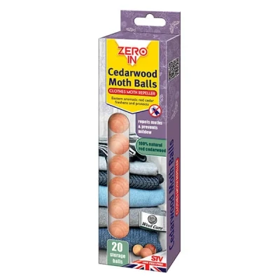 Image of Zero In Cedarwood Moth Balls Pack of 20