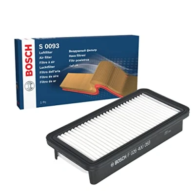 Image of 281131G100 Air Filter BOSCH F 026 400 093 48mm 132mm 262mm Insert KIA: RIO 2, HYUNDAI: ACCENT 3
