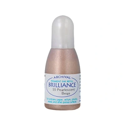 Image of Tsukineko Brilliance Re Inker Pearlescent Beige