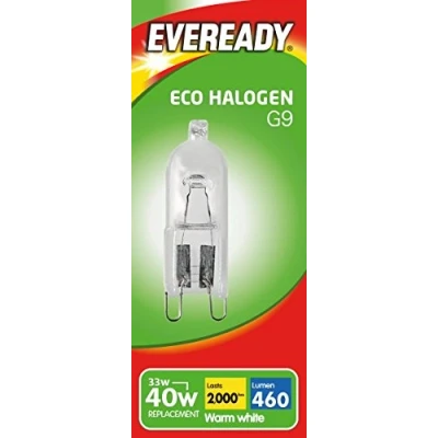 Image of Eveready Eco Halogen G9 220 240v Capsule 33w