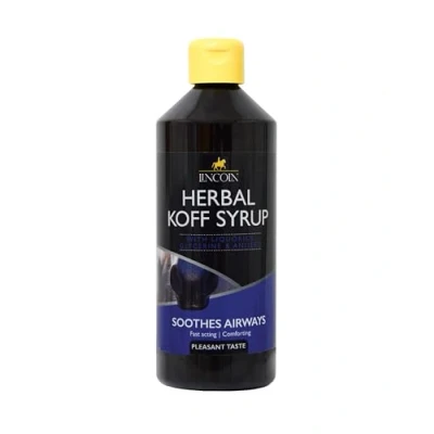 Image of LINCOLN Herbal Koff Syrup for Equine use to soothe respiratory tract 500ml