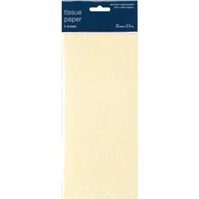 Image of Decorative Tissue Paper Cream