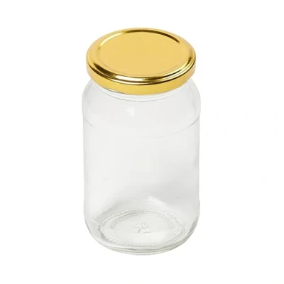 Image of Preserving Jar with Gold Screw Top Lid 454gm/1lb 10A13344