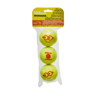 Image of Wilson Minions Stage 3 Tennis Balls, pieces, Yellow/Red, WR8202701001