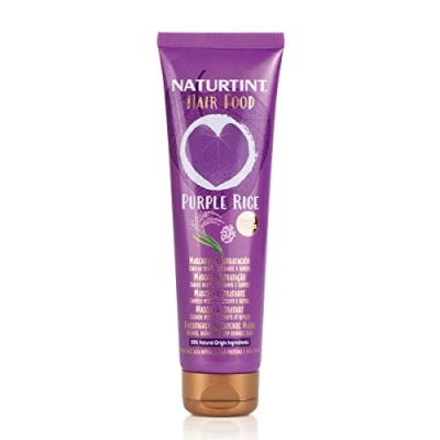 Image of Naturtint Hair Food Pulple Rice Mask Moisturising Smooth Shiny Silky 99% Natural Ingredients Treatment 150ml