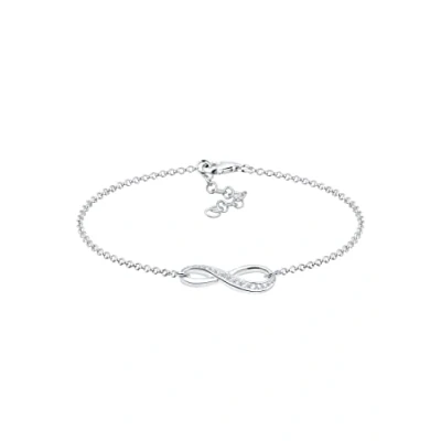 Image of Elli Bracelet Women Infinity Symbol with Cubic Zirconia Crystals in 925 Sterling Silver