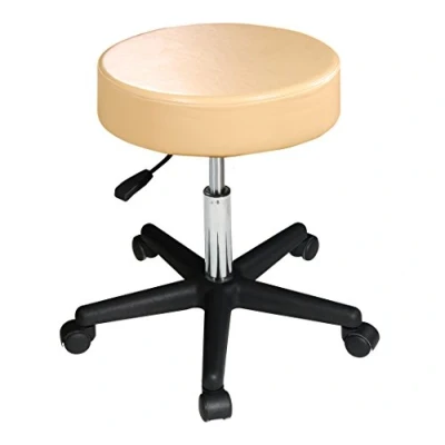 Image of Master Massage Beauty Rolling Stool Swivel Hydraulic Office Chair Chair, Cream Luster