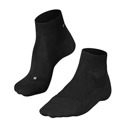 Image of FALKE Men&#039;s RU4 Light Performance Short M SSO Lyocell Functional Yarn Anti Blister 1 Pair Running Socks, Black (Black Mix 3010), 9.5 10.5
