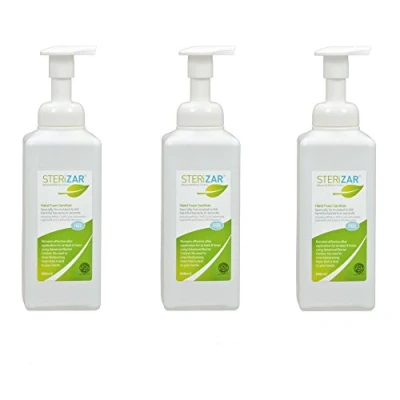 Image of Sterizar SZRF600X3 Alcohol Free Hand Foamer Sanitiser 600ml x3