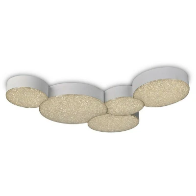 Image of Fusion Flush Ceiling Light 63.5cm x 46.3cm 43W LED 3000K, 2120lm