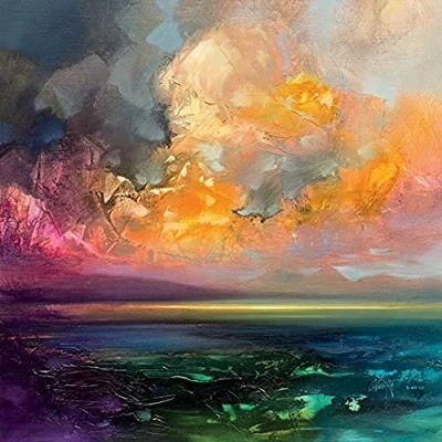 Image of The Art Group Scott Naismith Isle of Jura Emerges Canvas Print, Cotton, Multicolour, 40 x 1.3 cm
