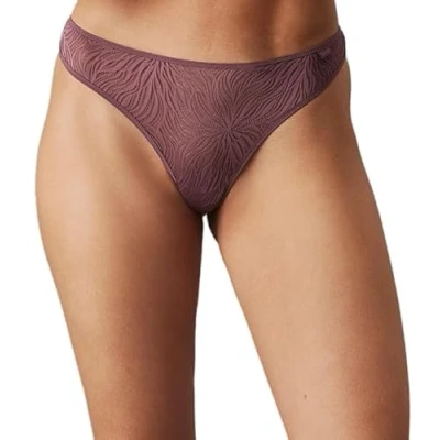 Image of Calvin Klein Underwear MARQ Thong Thong, Women&#039;s, Size: XL, Keepsake rose
