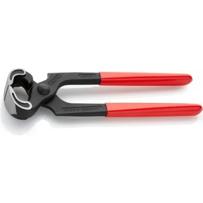 Image of Knipex Carpenters&#039; Pincers black atramentized, plastic coated 210 mm (self service card/blister) 50 01 SB