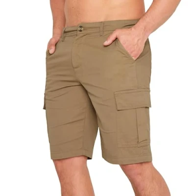 Image of CityComfort Mens Cargo Shorts with Pockets, Breathable 100% Cotton Summer (Beige, M)