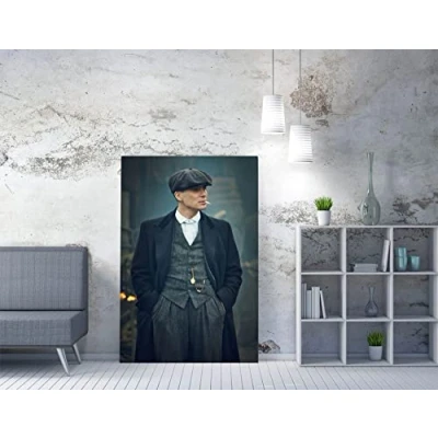 Image of CanvasArtShop Peaky Blinders Thomas Shelby CANVAS WALL ART PICTURE 30MM DEEP FRAMED PRINT (36in x 24in / 91cm 60cm)