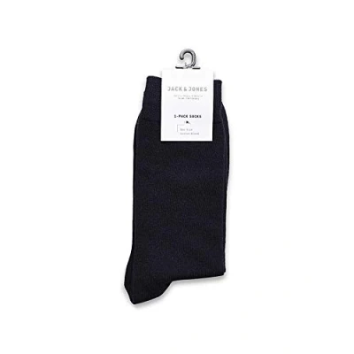 Image of JACK &amp; JONES Men&#039;s Jjjens Sock Socks, Blue (Black Navy), One Size
