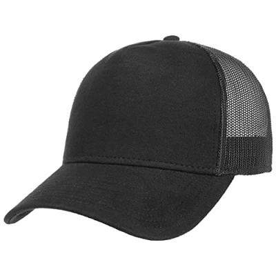 Image of Atlantis Rapper Jersey Mid Visor Trucker Cap Black OS