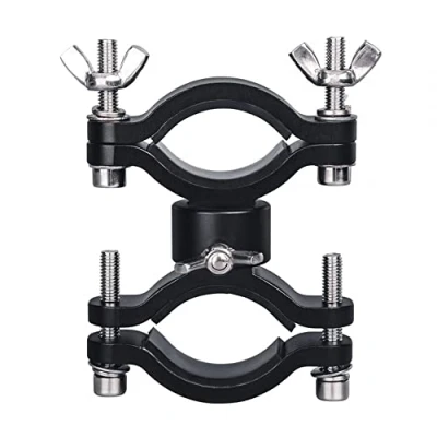 Image of MiOYOOW Bike Flashlight Bracket, Bicycle Front Torch Clip 360 Rotating Handlebar Light Holder for Cycling, Riding