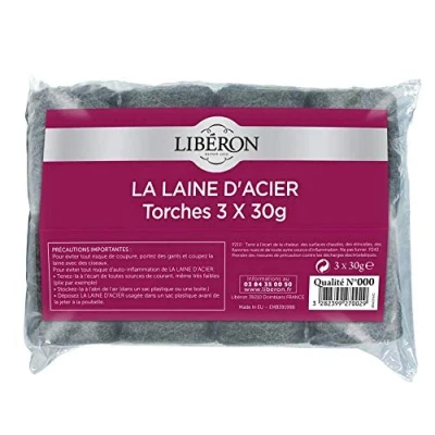 Image of Liberon 004374 Steel Wool No. 000 Wax 3 x 30 gr