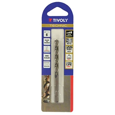Image of Tivoly Technic Metal Drill Bit in Blister Pack, Clear, 11468521200