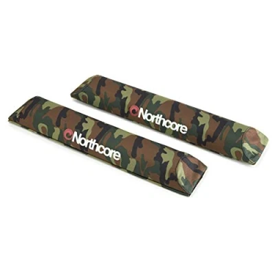 Image of Northcore Surfing and Watersports Accessories Aerodynamic Roof Rack Bar Pads Camo Waterproof Sprayproof